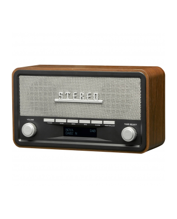 Denver Dab-18 - Clock Radio - Bluetooth - Stereo - Srebrny