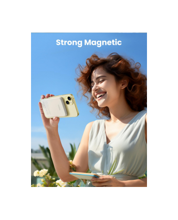 Ugreen Magnetic wireless Powerbank - Beżowy - 50000 mAh nr 1