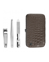 Zwilling Classic Inox etui do manicure pedicure 3-częściowy zestaw do pielęgnacji dłoni stóp obcinacz do paznokci pęseta pilnik do paznokci zamknięcie - nr 1