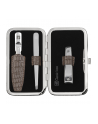 Zwilling Classic Inox etui do manicure pedicure 3-częściowy zestaw do pielęgnacji dłoni stóp obcinacz do paznokci pęseta pilnik do paznokci zamknięcie - nr 2