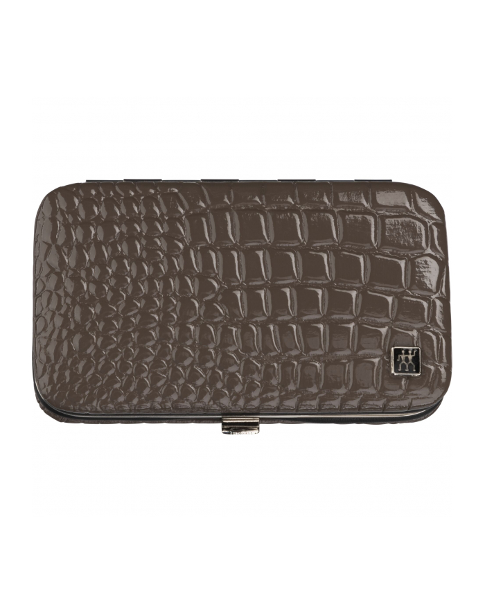 Zwilling Classic Inox etui do manicure pedicure 3-częściowy zestaw do pielęgnacji dłoni stóp obcinacz do paznokci pęseta pilnik do paznokci zamknięcie główny
