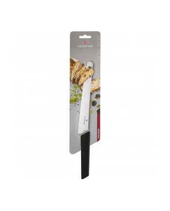 Nóż do chleba i ciast, ostrze ząbkowane, 22 cm, czarny Victorinox 6.9073.22WB