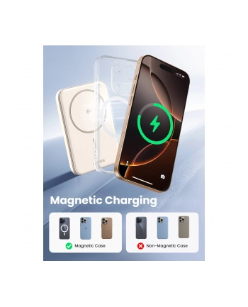 Ugreen Magnetic wireless Powerbank - Beżowy - 50000 mAh