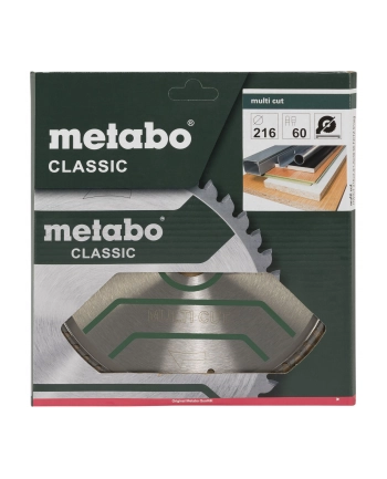 Metabo Piła tarczowa HW/CT 216x30 60 zębów Metabo 628066000