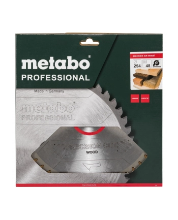Metabo Piła tarczowa HW/CT 0 254x30 z=48 Wz 5° neg. preclsion cut 628221000