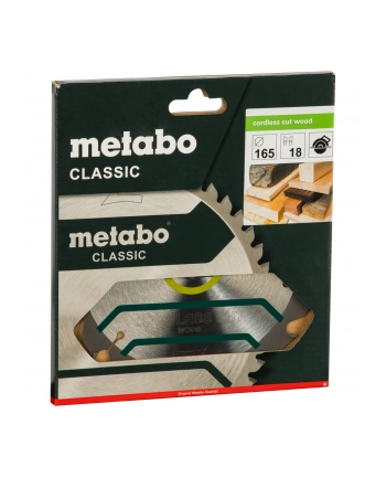 Metabo Piła Tarczowa Hw/Ct 165X20, 18 Zn 20°, Classic 628272000