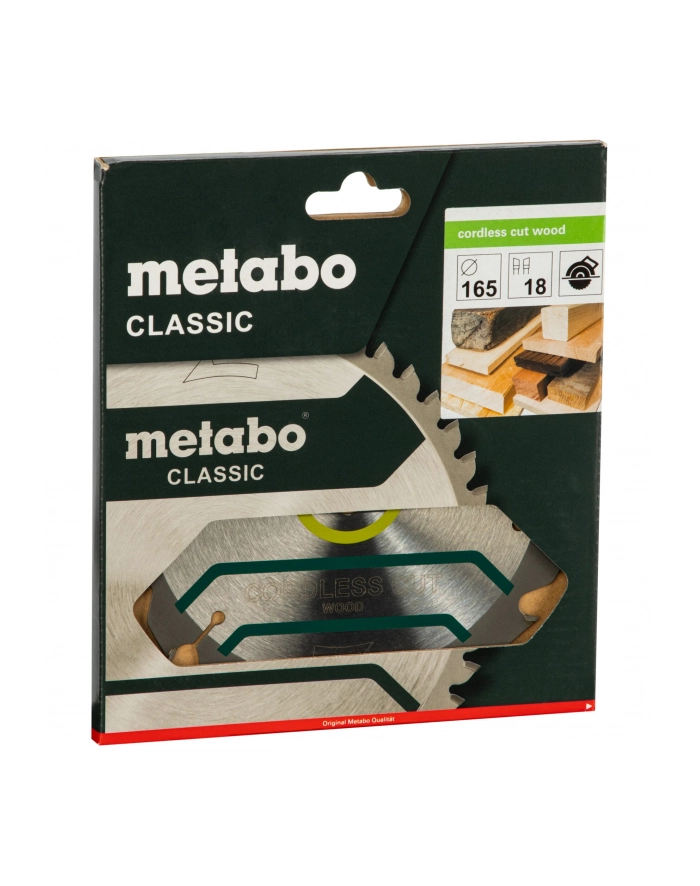 Metabo Piła Tarczowa Hw/Ct 165X20, 18 Zn 20°, Classic 628272000 główny