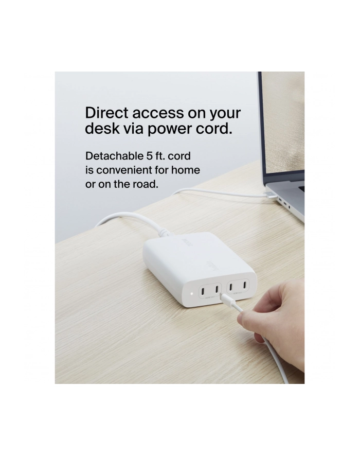 BELKIN ŁADOWARKA 4X PORT USB-C GAN 200W, BIAŁA główny