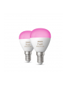 PHILIPS HUE White and Color ambiance Inteligentna żarówka E14 kulka 2szt (929003573602) - nr 4