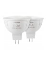 PHILIPS HUE White and color ambiance Inteligentny reflektor punktowy MR16 2szt (929003575302) - nr 1