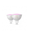 PHILIPS HUE White and color ambiance Inteligentny reflektor punktowy MR16 2szt (929003575302) - nr 32