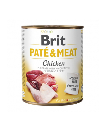 Karma BRIT PATÉ 'amp; MEAT z kurczakiem dla psa 800g