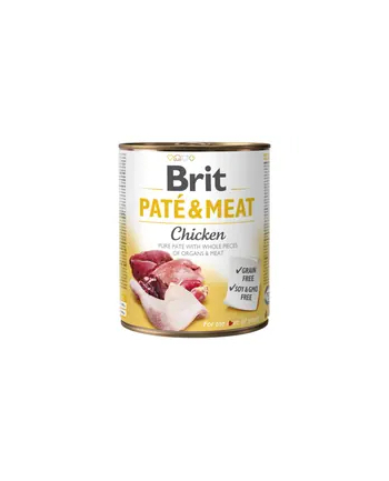 Karma BRIT PATÉ 'amp; MEAT z kurczakiem dla psa 800g