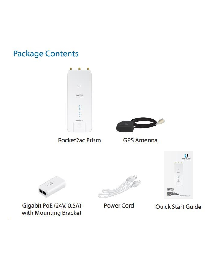 ubiquiti UISP Wireless airMAX 24 GHz Ubiquti airMAX Rocket Prism 2AC (R2AC-PRISM-(wersja europejska)) główny