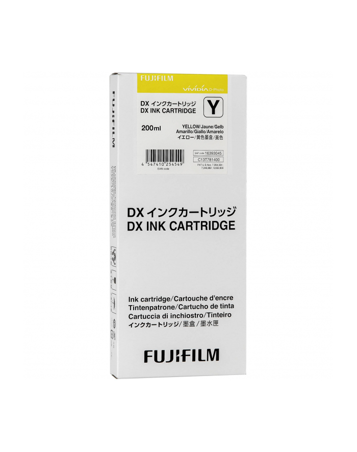 FUJIFILM DX INK CARTRIDGE 200 ML ZOLTY główny