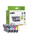 Kmp B101V - 4-pack black yellow cyan magenta compatible ink cartridge (alternative for: Brother LC3213BK LC3213C LC3213M (15394005) - nr 1