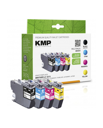 Kmp B101V - 4-pack black yellow cyan magenta compatible ink cartridge (alternative for: Brother LC3213BK LC3213C LC3213M (15394005)