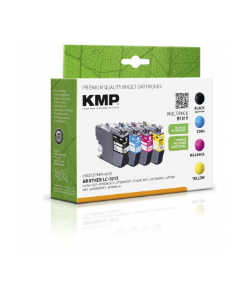 Kmp B101V - 4-pack black yellow cyan magenta compatible ink cartridge (alternative for: Brother LC3213BK LC3213C LC3213M (15394005)