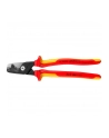 KNIPEX StepCut XL cable cutters 95 18 225 VD-E, cutting pliers (red/yellow, length 225mm) - nr 1