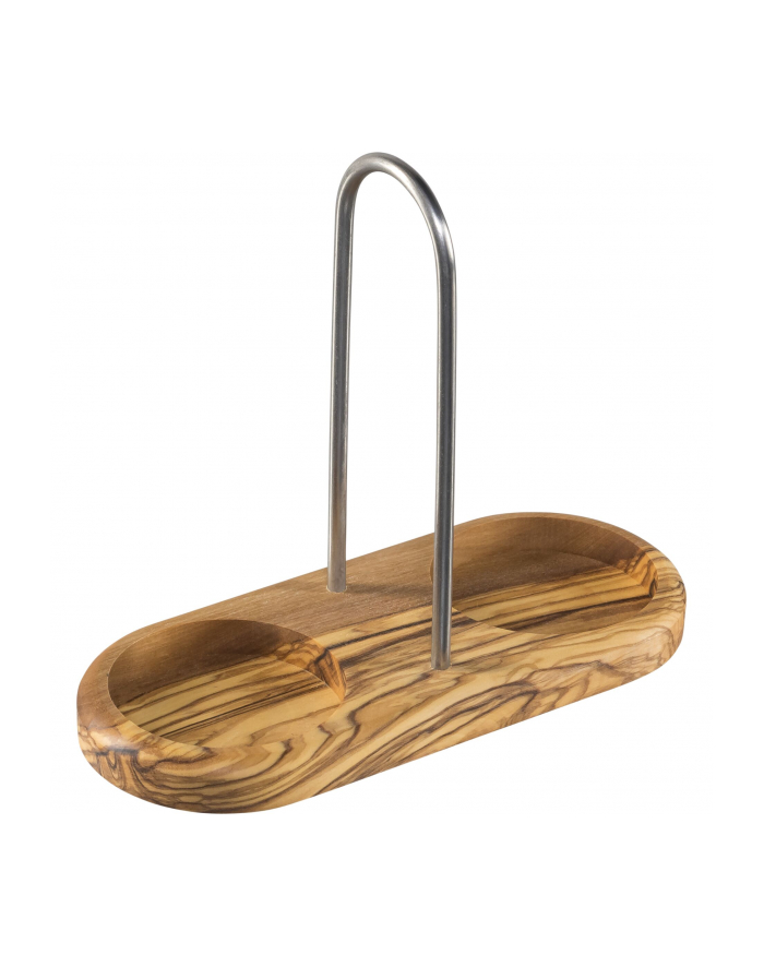 Zassenhaus Podstawka Pod Młynki Z Uchwytem Drewno Oliwne 17X8X15 Cm  (36060) główny