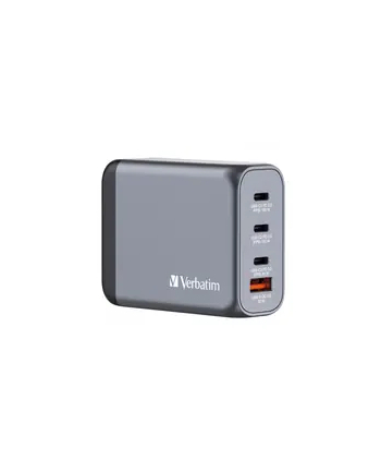 verbatim Ładowarka GNC-100 32202 GaN 100W, 3xUSB-C,1x USB-A, QC 3.0,       PD 3.0  UE / UK