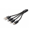 ASSMANN KABEL USB  USB-A - USB-C, MICROUSB, LIGHTNING 0.15 M CZARNY (DB-300160-002-S)  (DB300160002S) - nr 20