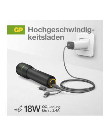 GP BATTERIES KABEL  160GPCY1N-C1 ZŁĄCZE MĘSKIE USB-A, ZŁĄCZE MĘSKIE LIGHTNING, ZŁĄCZE MĘSKIE USB MICRO-B, ZŁĄCZE MĘSKIE USB-C™  (GPACECY1N001)