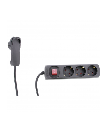 Rev Listwa Zasilająca Power Strip 3-Fold 5M + Switch Black (0012326515SW)