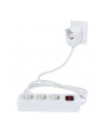 Rev Multiple Socket Outlet 3+1-Fold 5M + Switch White (0012395114WS) - nr 1