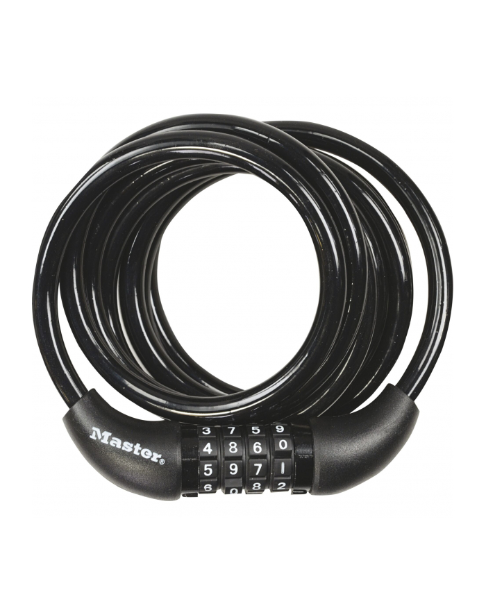 Master Lock Zapięcie Rowerowe Masterlock Quantum 8221 8mm 180Cm Szyfr Czarne główny