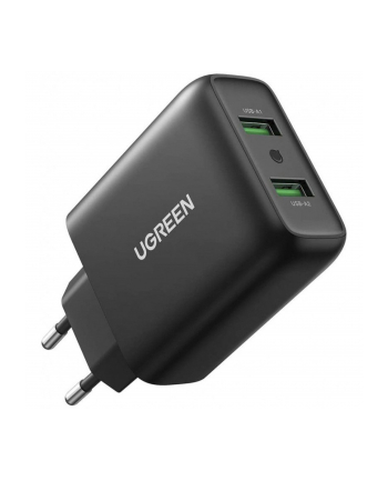 Ugreen ładowarka sieciowa 2xUSB-A 36W QC3.0 czarna (CD161)