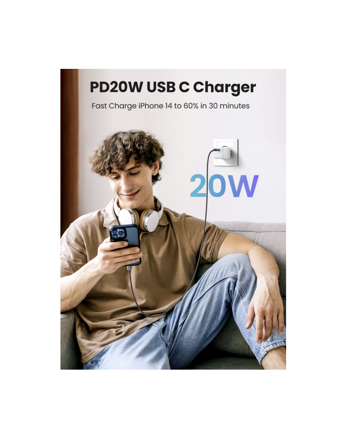 Ugreen Nexode Mini 20W Pd Gan Tech Charger Weiß główny