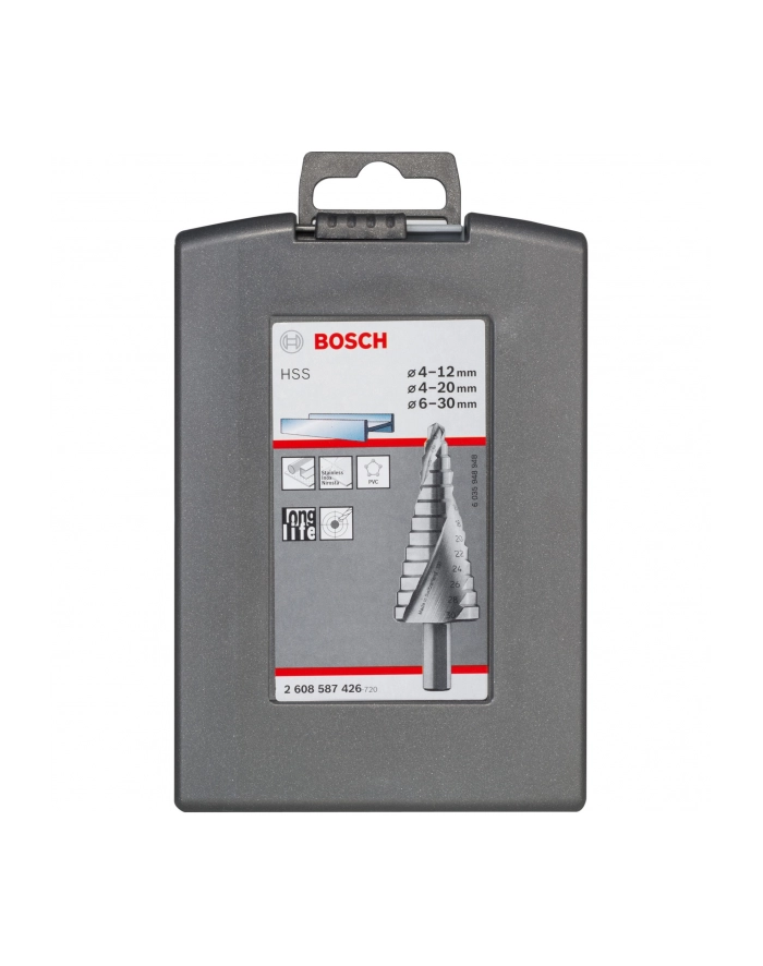 bosch powertools Bosch HSS step drill set, 4mm - 30mm (3 pieces) główny