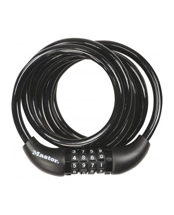 Master Lock Zapięcie Rowerowe Masterlock Quantum 8221 8mm 180Cm Szyfr Czarne