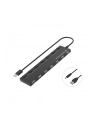 Conceptronics Conceptronic - hub USB hub - Czarny (HUBBIES08B) - nr 9