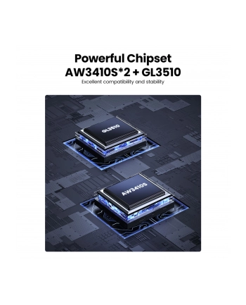 Ugreen CM473 USB-C do 2x USB-A, 2x USB-C