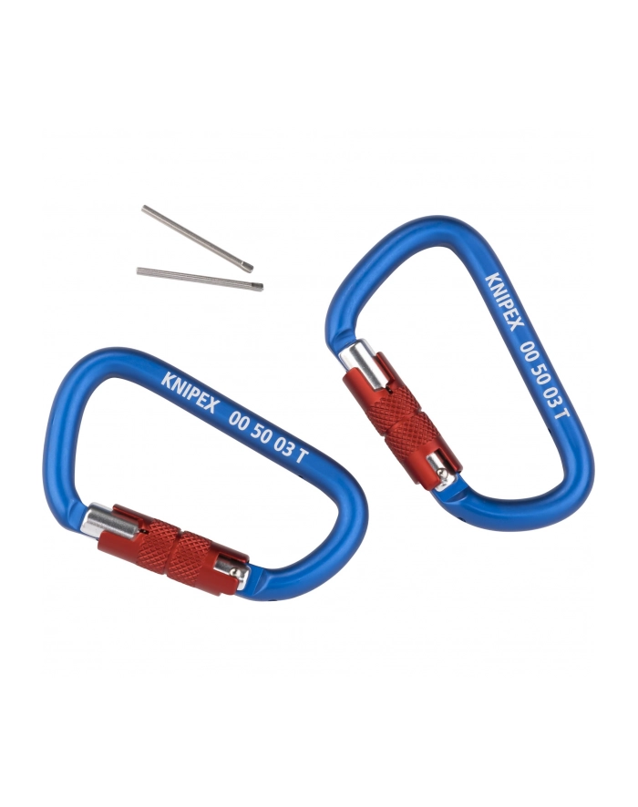 Knipex 2 Karabińczyki Do Linek Zabezpieczających (005003Tbk) główny