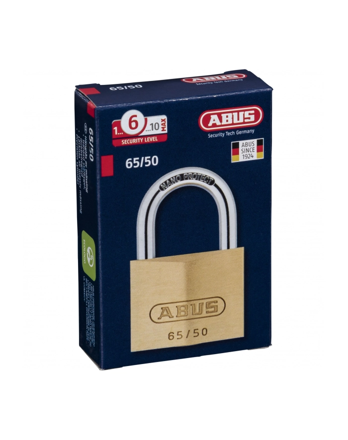 Abus Kłódka Mosiężna 65/50 SL 6 główny