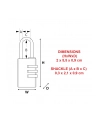 Master Lock Kłódka Szyfrowa 20 mm Aluminium - nr 3