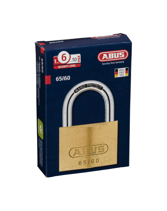 Abus Kłódka Mosiężna 65/60 SL 6 główny
