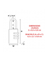 Master Lock Kłódka Szyfrowa 20 mm Aluminium - nr 3