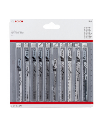 Bosch zestaw brzeszczotów do wyrzynarki 10szt. 2607011172