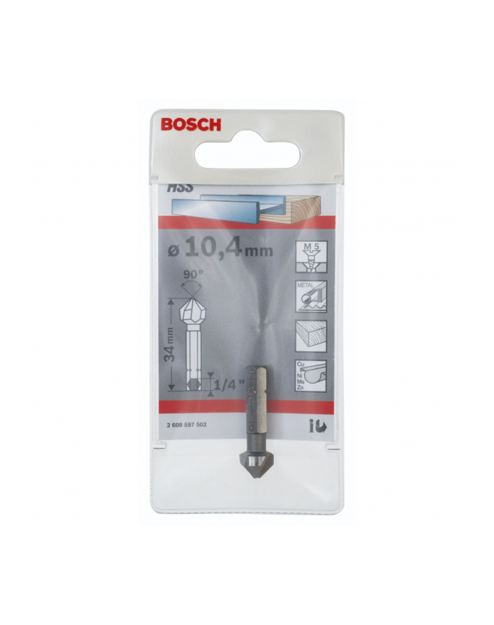 BOSCH Pogłębiacze stożkowe 10 4 M 5 34 mm 1/4'' główny