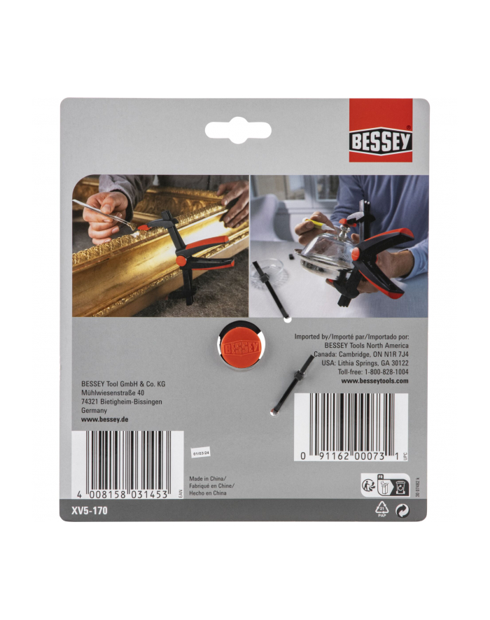 Bessey Zacisk sprężynowy XV5-170 główny