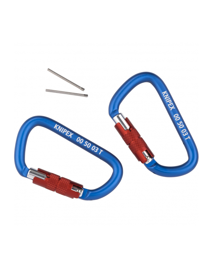 Knipex 2 Karabińczyki Do Linek Zabezpieczających (005003Tbk) główny
