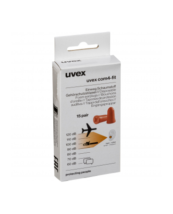 Zatyczki do uszu Uvex com4-fit 2112131, 33 dB, 15 par(a) nr 1
