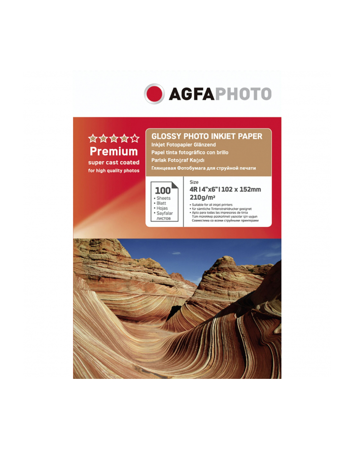 Agfaphoto Photo Glossy Paper 210 G 10X15 Cm 100 Arkuszy główny