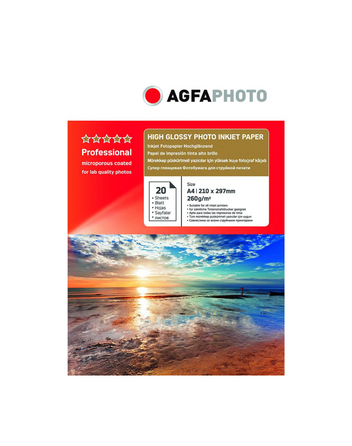 AgfaPhoto Professional Papier  o wysokim połysku 260 g A 4 20 Bl główny
