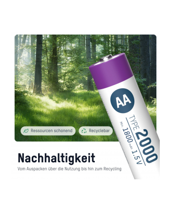 Ansmann Akumulator Aa R06 1312 0036 Li Ion 2000 Mah 1.5 V 4szt.