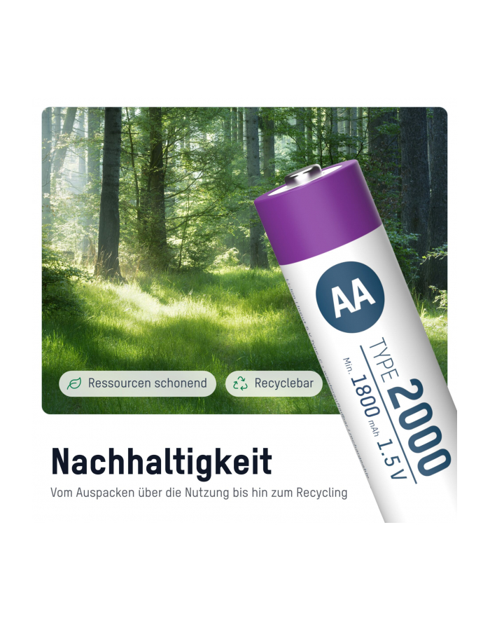 Ansmann Akumulator Aa R06 1312 0036 Li Ion 2000 Mah 1.5 V 4szt. główny